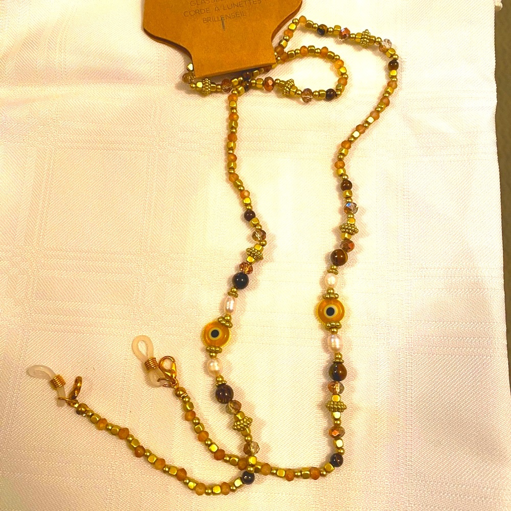 New Greek Eye. Sunglass or Eyeglass Holder Necklace